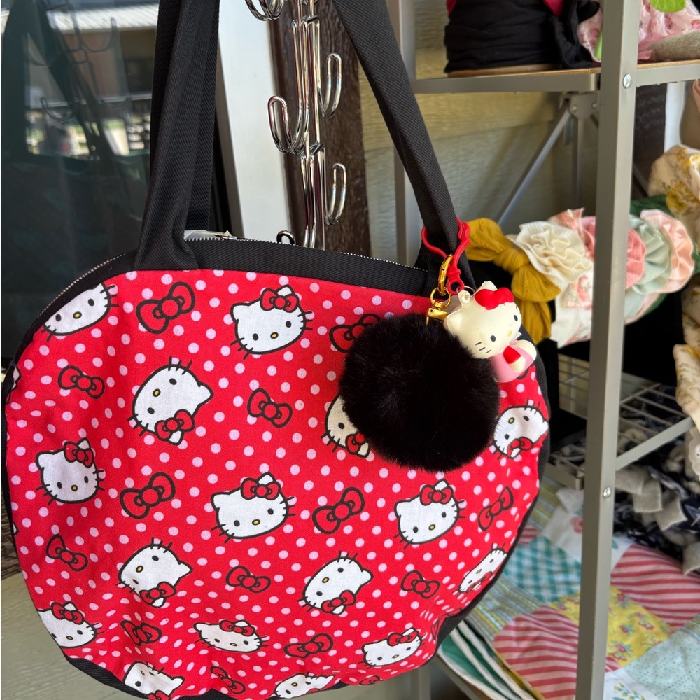 Hello Kitty Red and White Polka Dot Tote